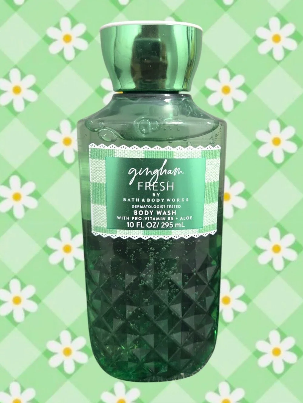 Bath & Body Works Ladie's Gingham Fresh Green Body Wash